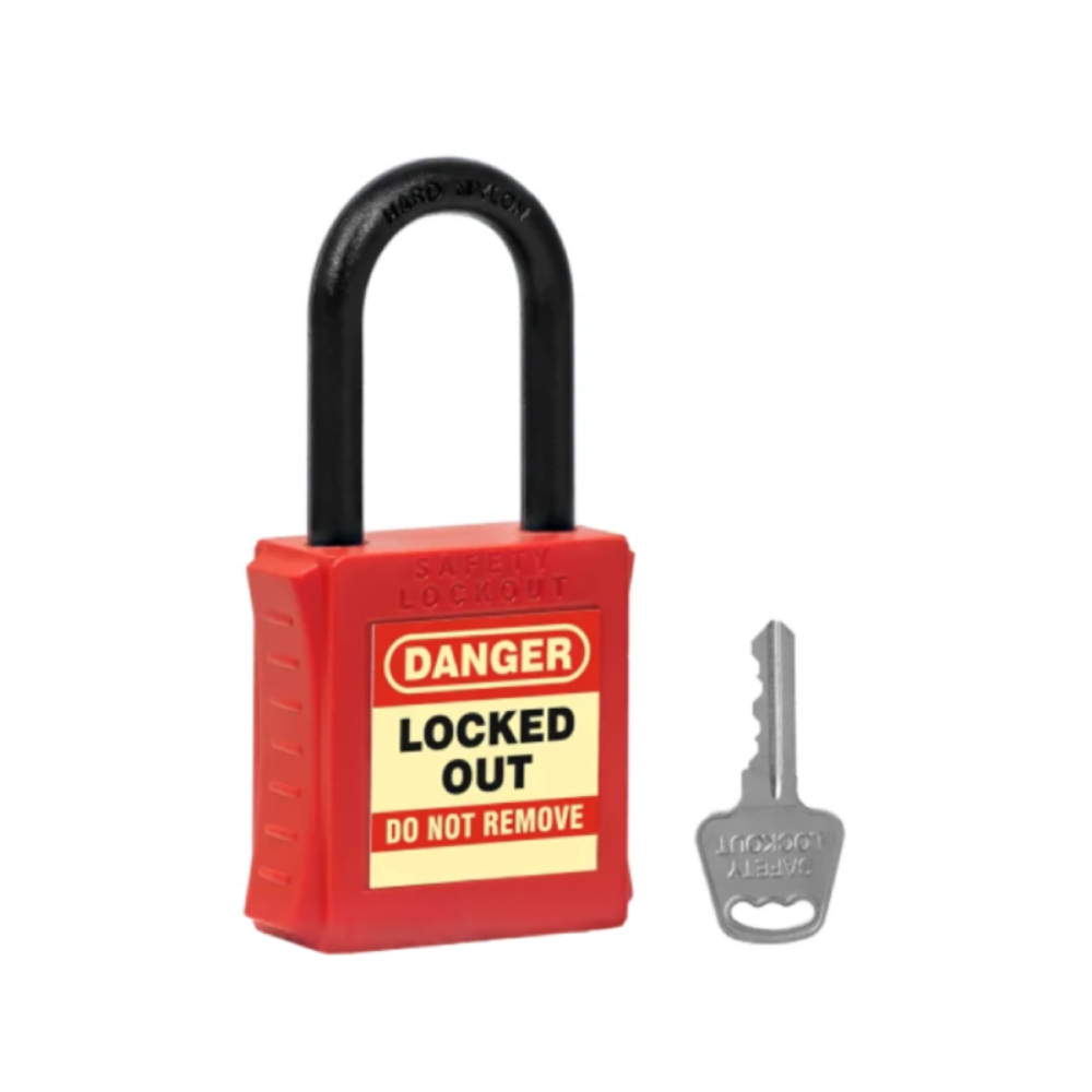 Imagine pentru Lacăt LOTO dielectric cu bridă din nylon 42 mm