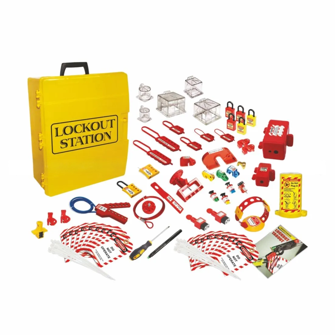Imagine pentru Stație Portabilă LOTO Echipată – Kit Electric Complext, 438 x 400 x 171 mm